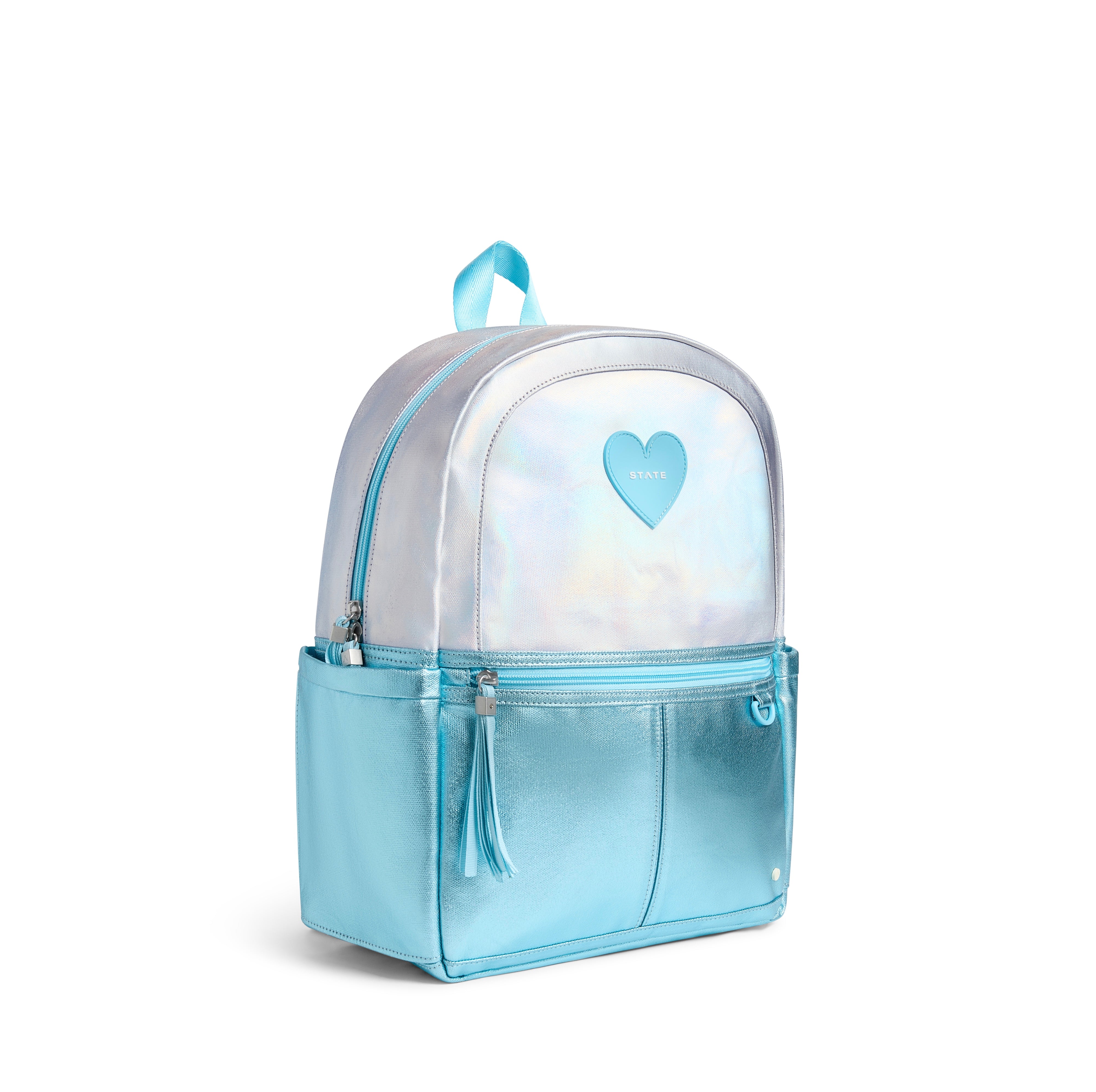 Kane Double Pocket Backpack | Blue Iridescent