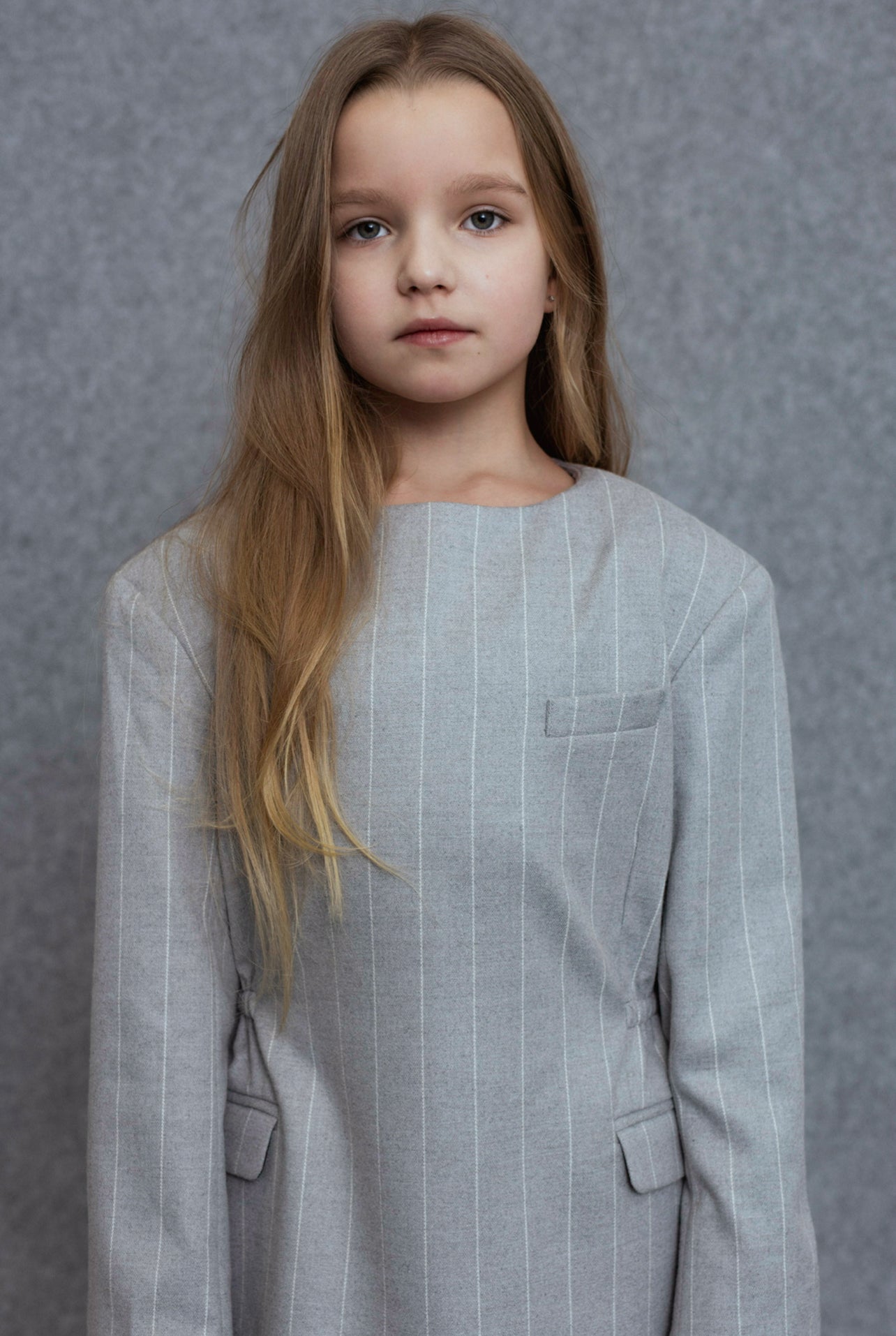 Arno Dress | Grey Stripes