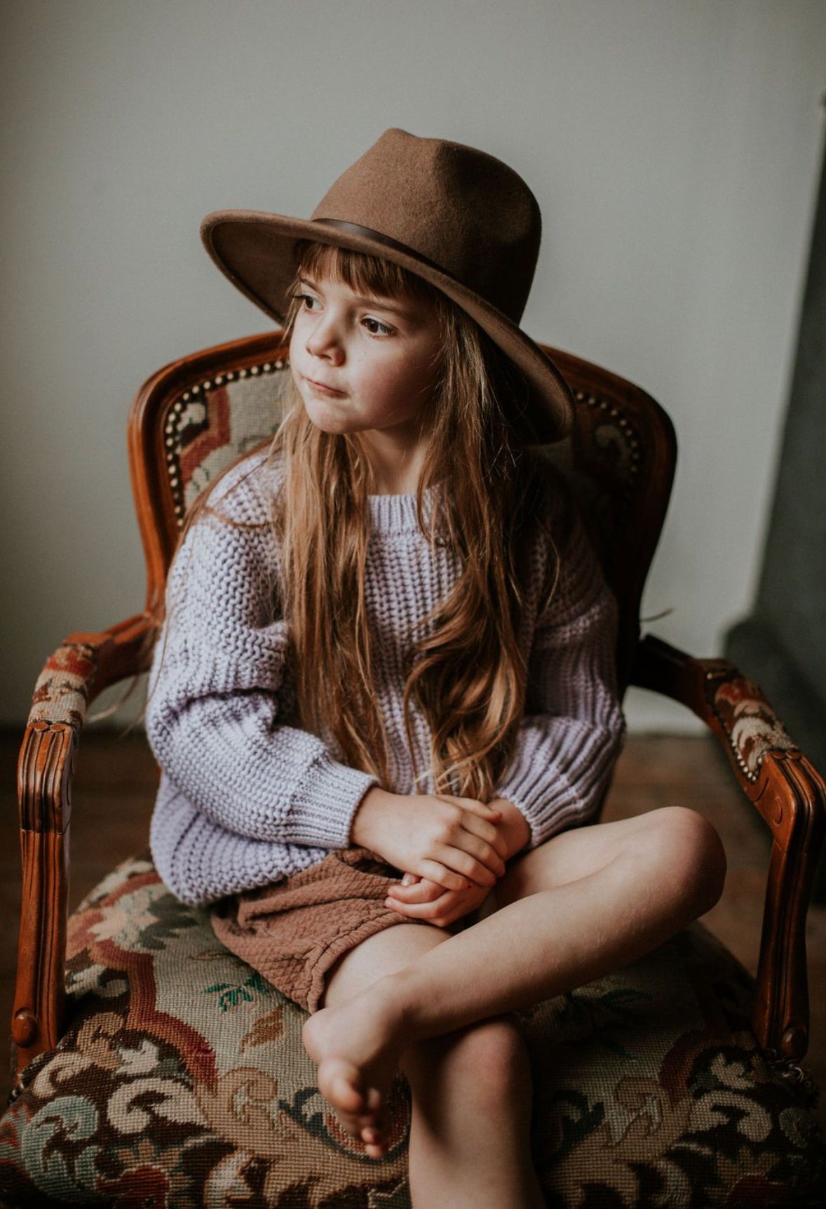 Chunky Knitted Sweater | Lilac