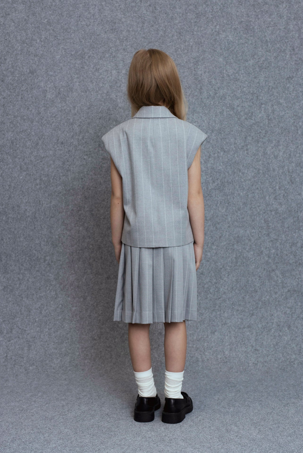 Tanana Waistcoat | Grey Stripes