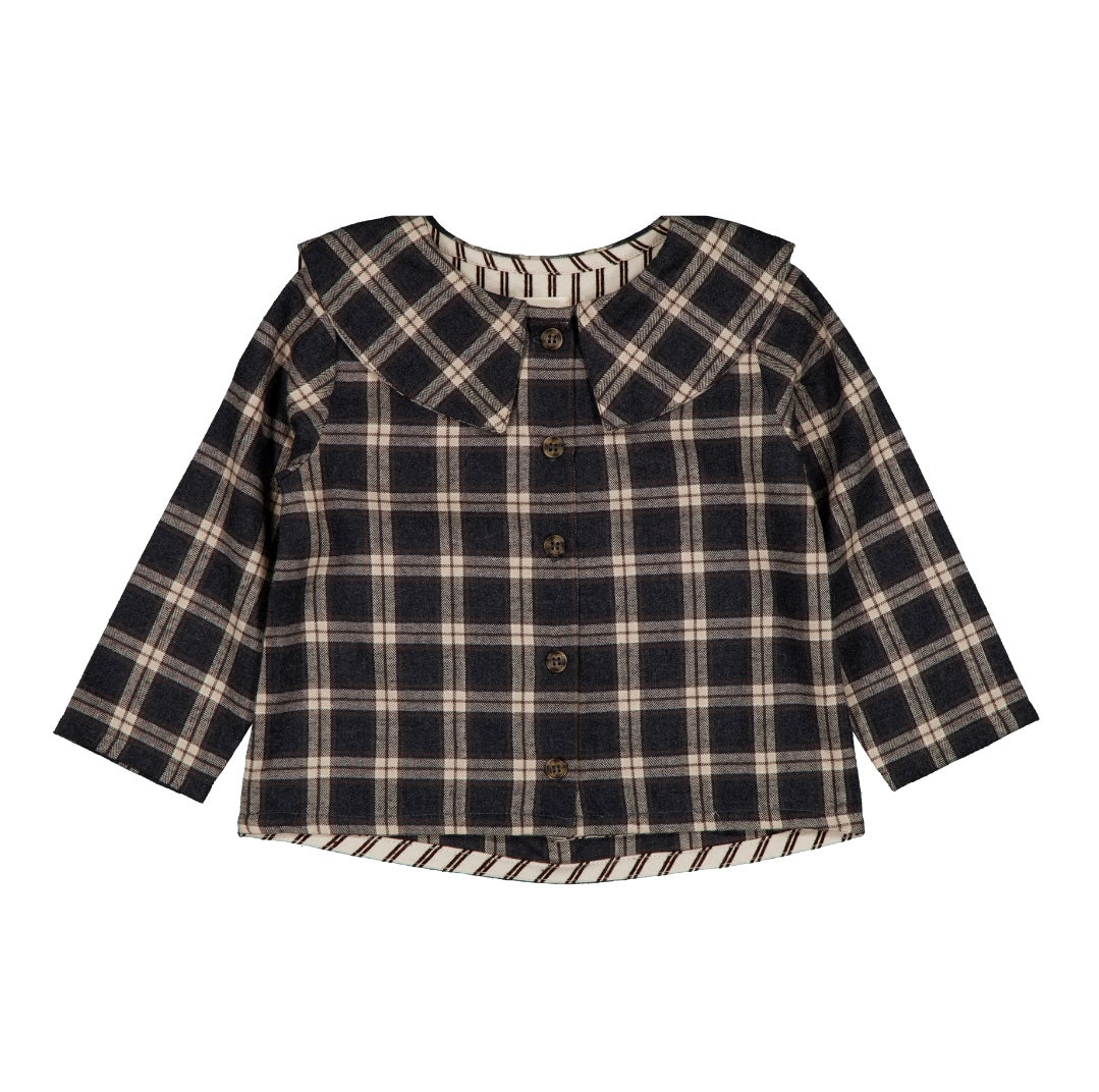 Chemise Lorette | Grey Tartan