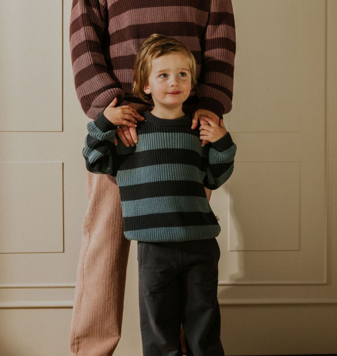 Striped Knitted Sweater | Blue Monday