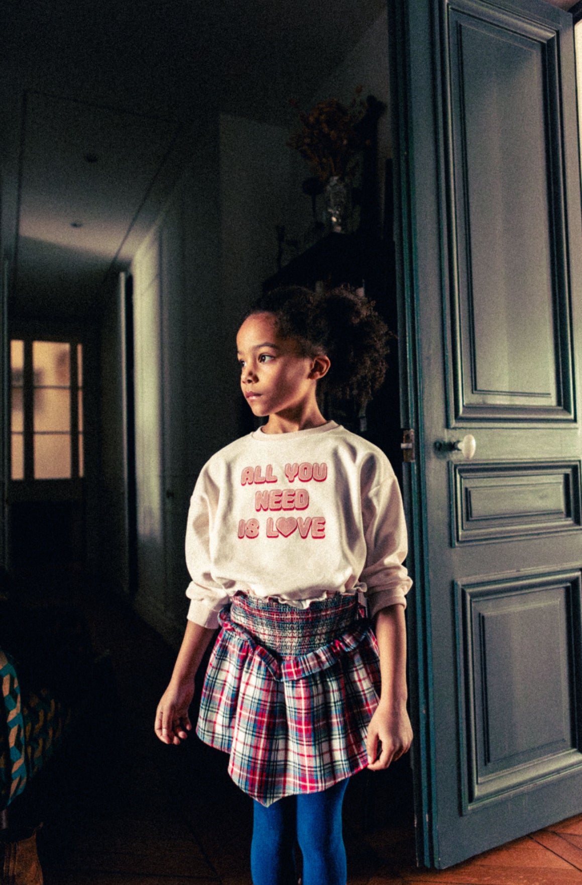 Lira Skirt | Off White/Red