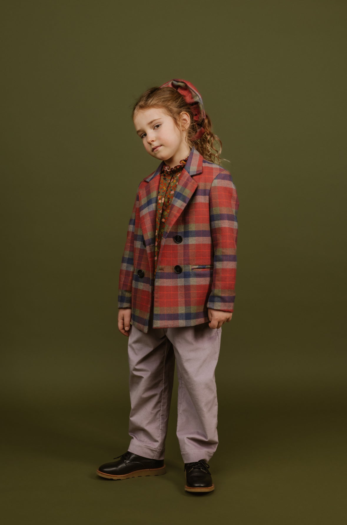 Marisa Double Breasted Jacket | Red