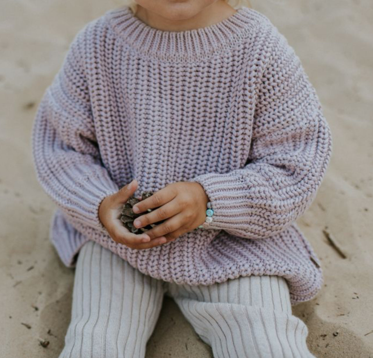 Chunky Knitted Sweater | Lilac