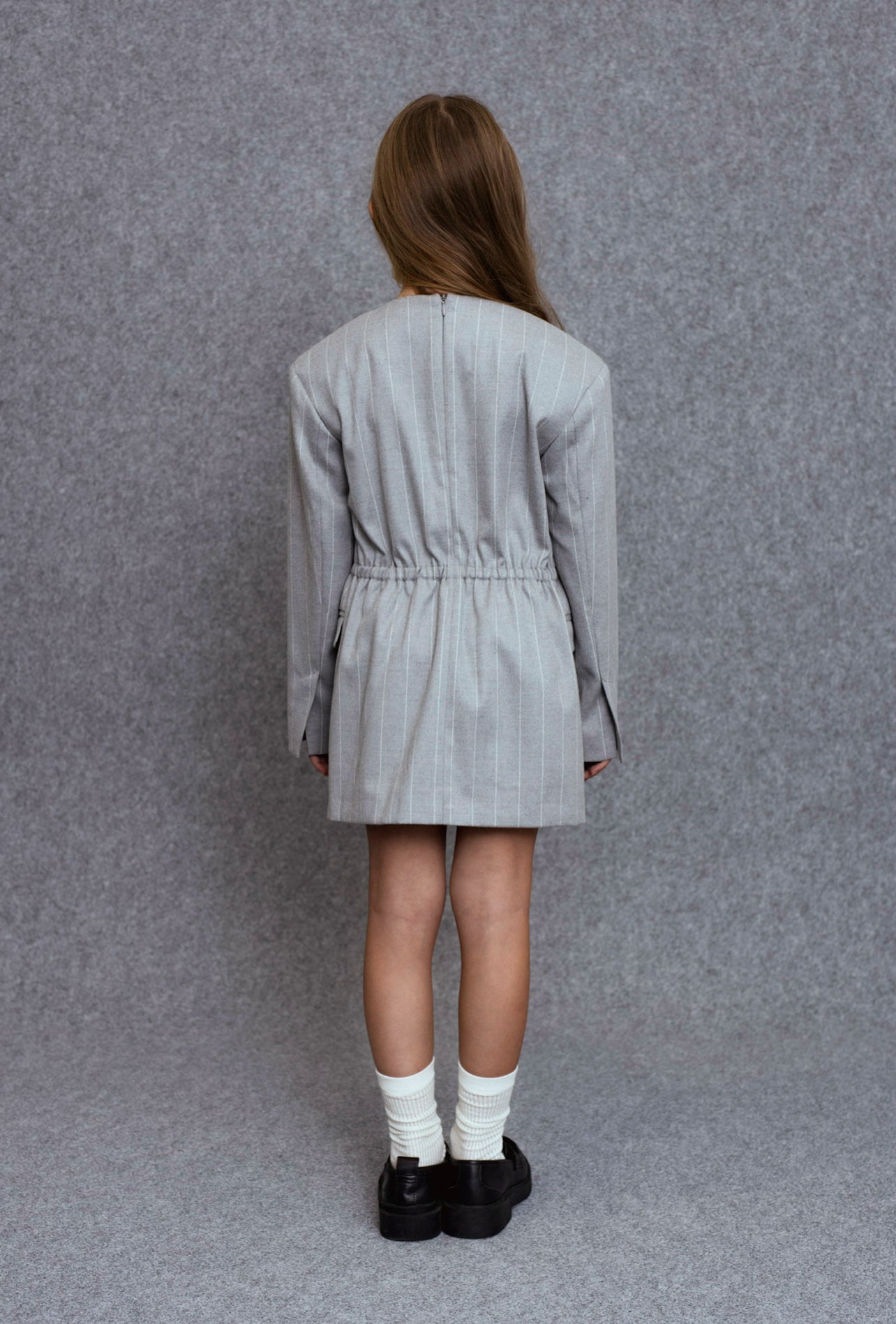 Arno Dress | Grey Stripes