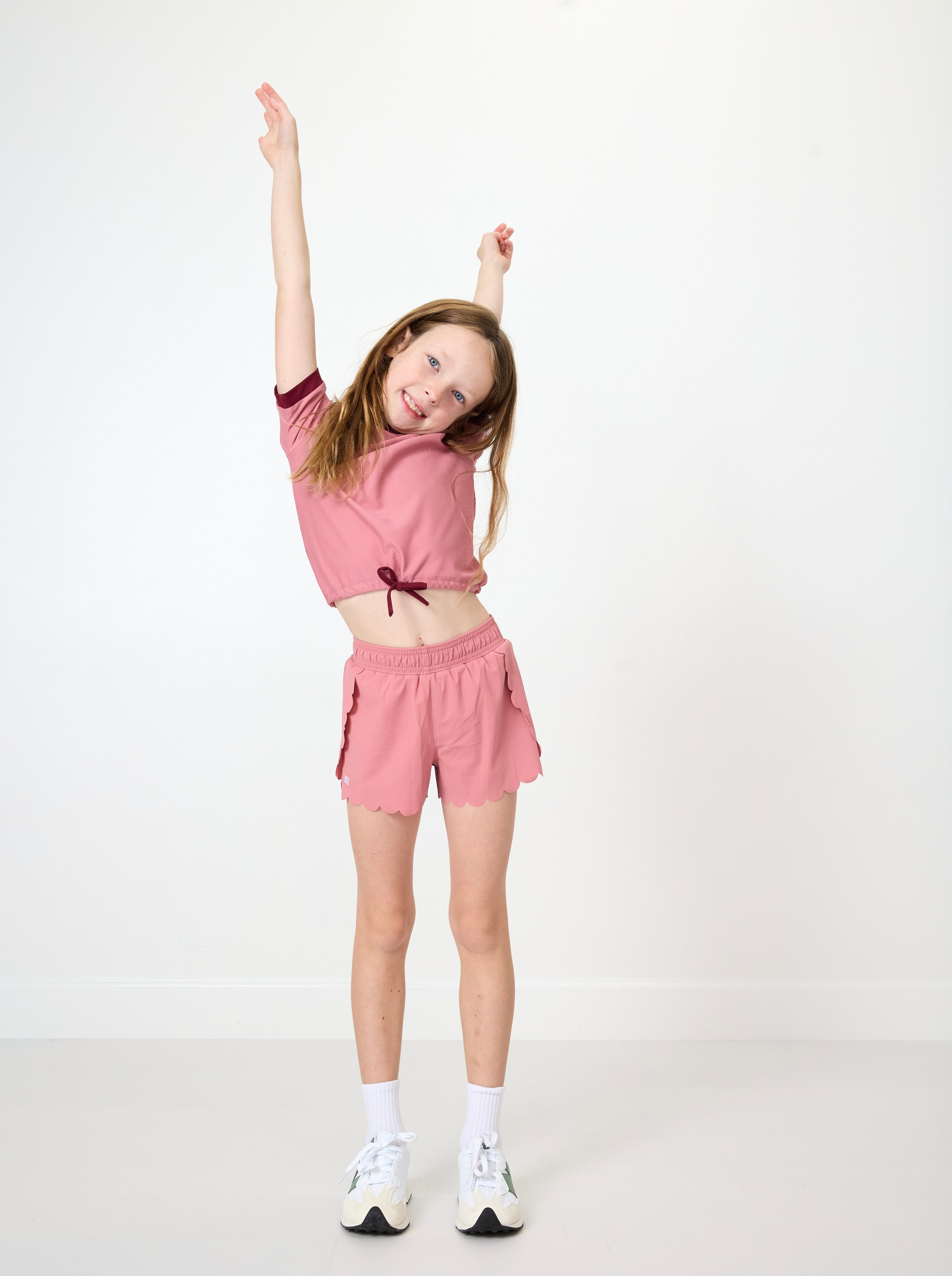 Dance Tee | Dusty Pink/Maroon