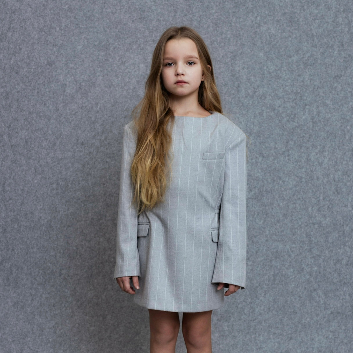 Arno Dress | Grey Stripes