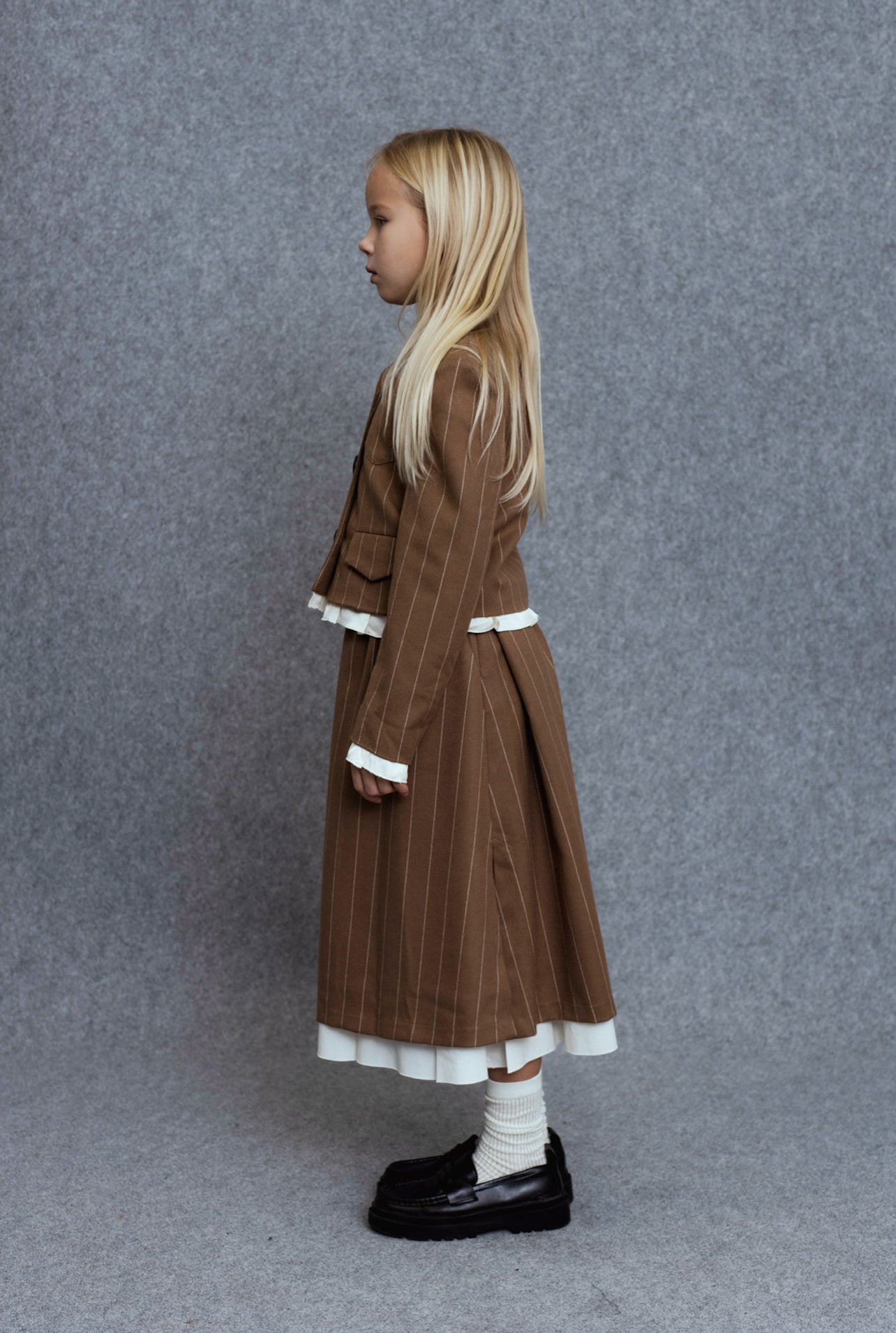 Platte Blazer | Camel Stripes