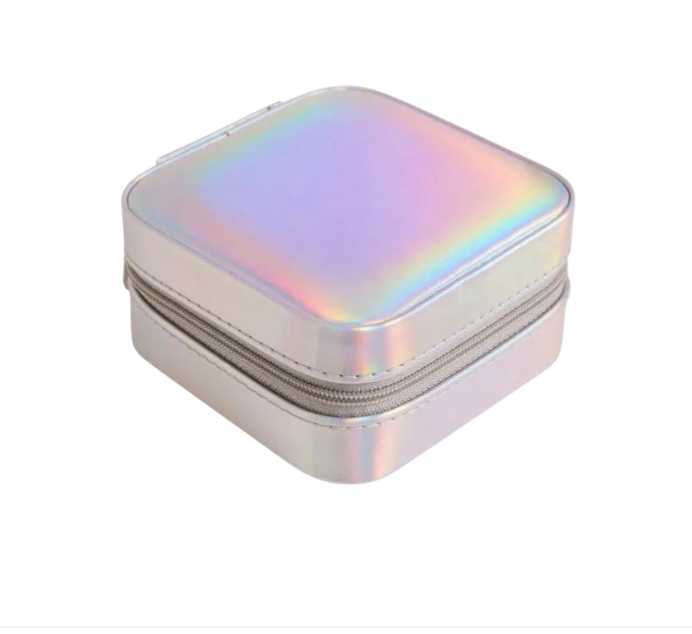 Square Jewelry Case | Silver