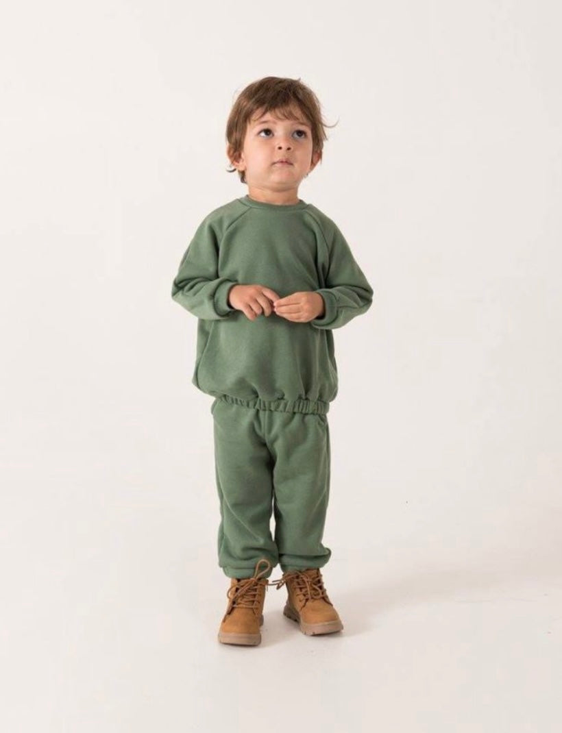 Organic Cotton Training Suit - Green