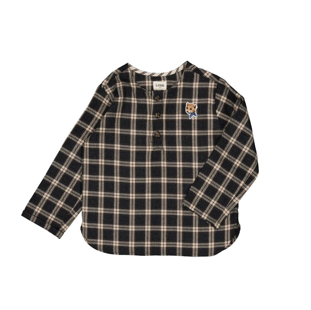 Kurta Blouse | Grey Tartan