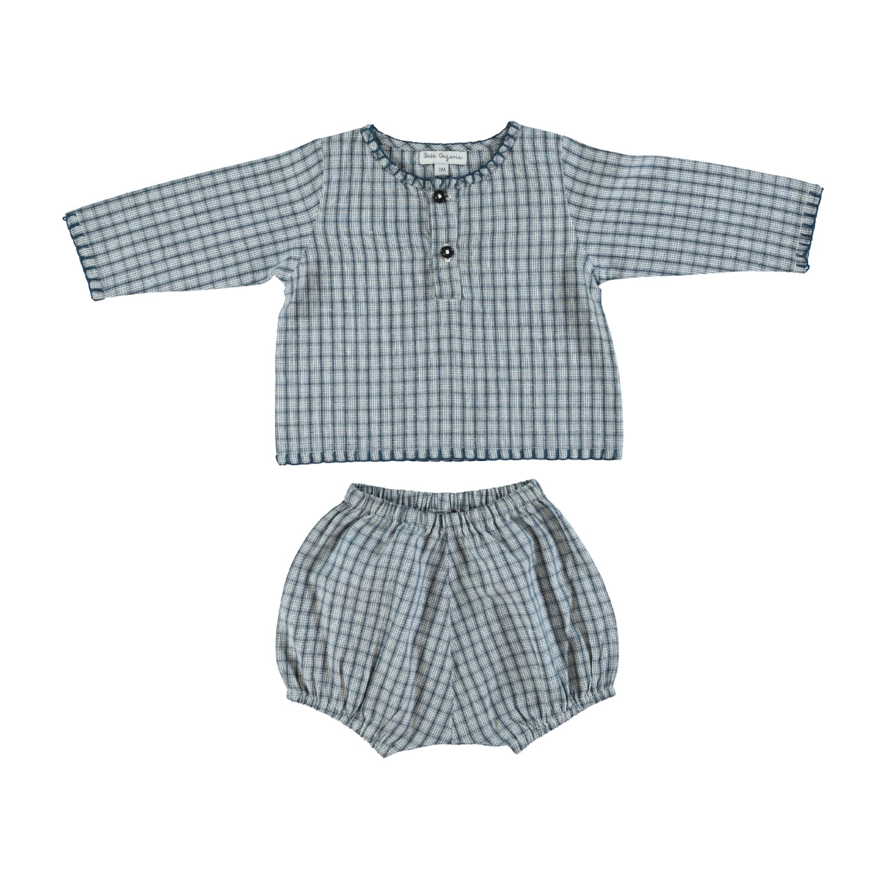 Rigel Baby Set | Blue Check