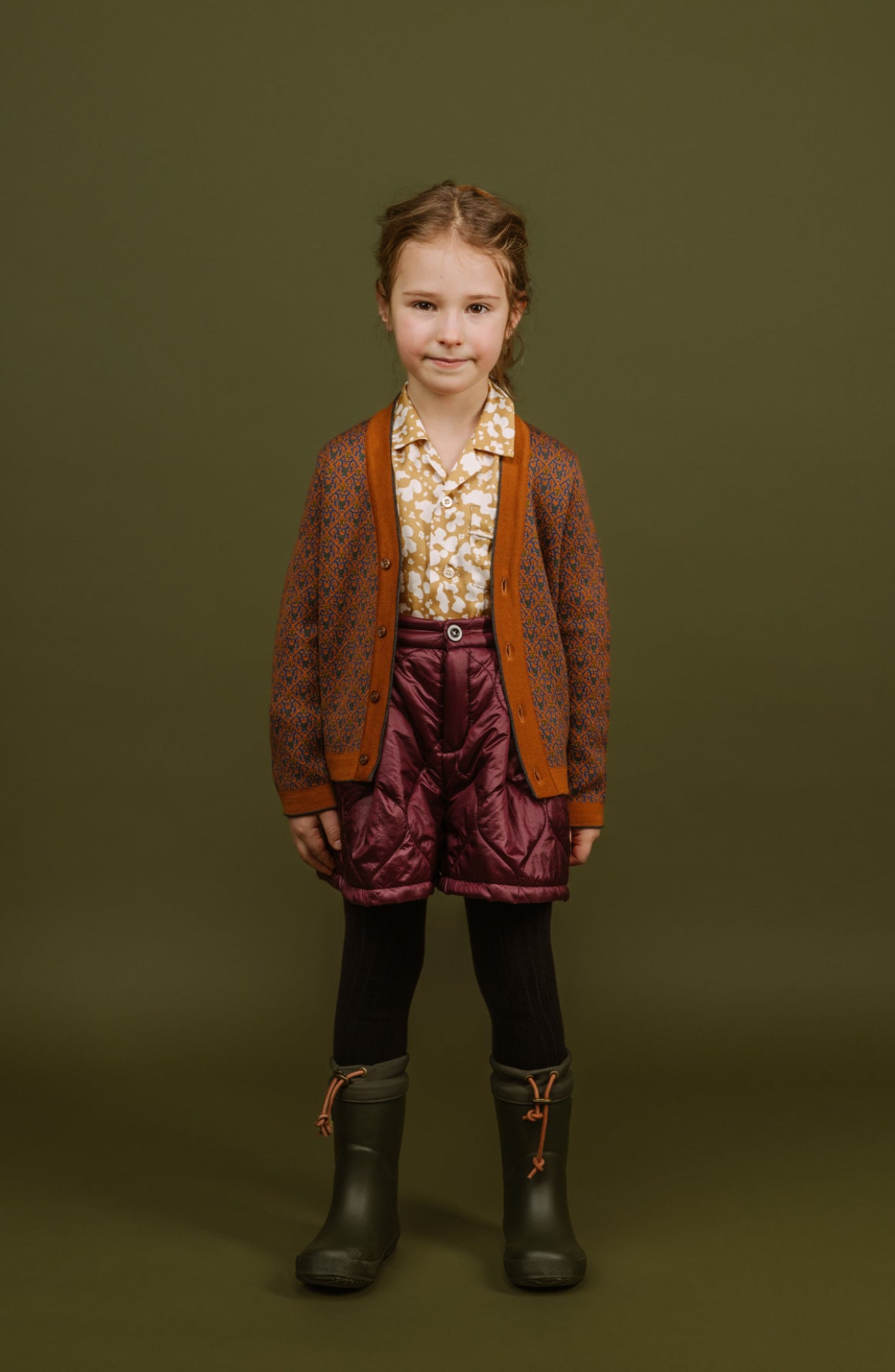 Nico Puffer Shorts | Aubergine