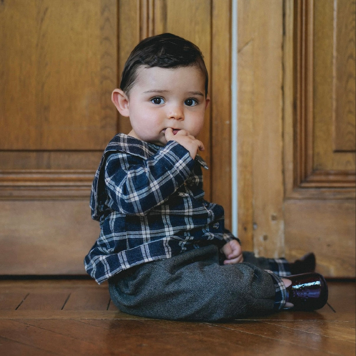 Chemise Lorette | Grey Tartan