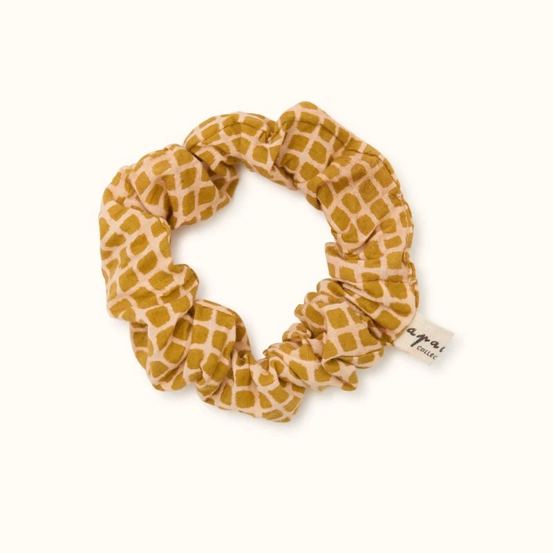 Manjuk Mosaic Scrunchie | Tobacco