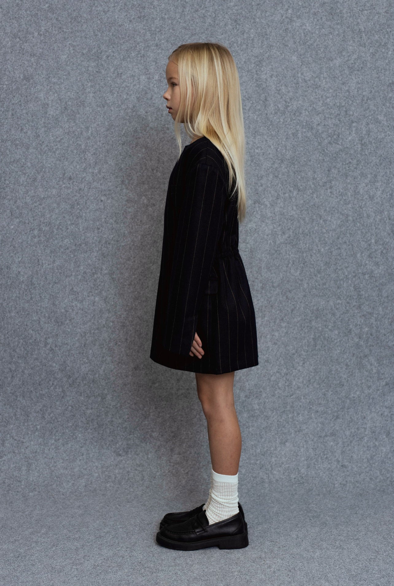 Pola Dress | Navy Stripes