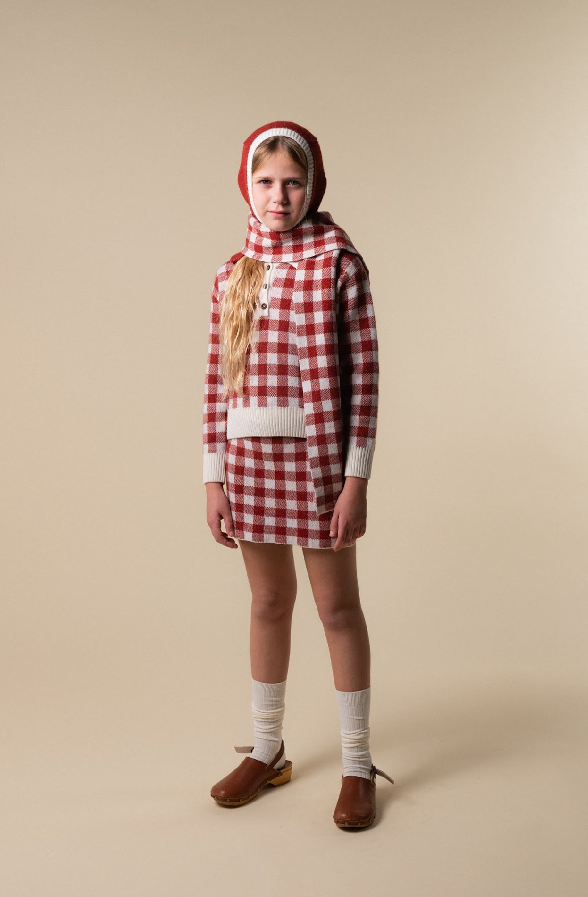 Gingham Mini Skirt | Russet