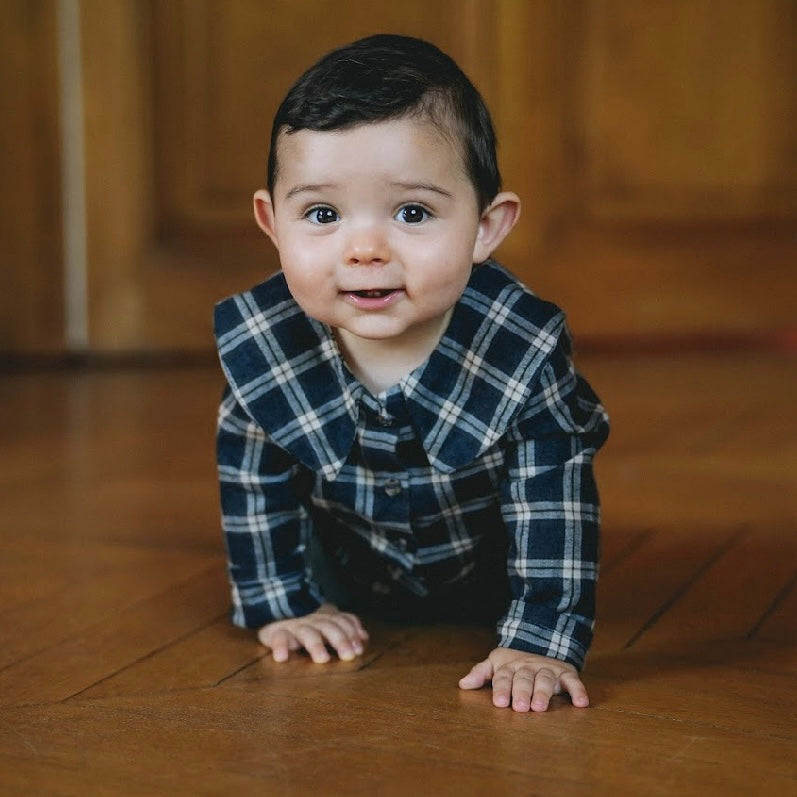 Chemise Lorette | Grey Tartan