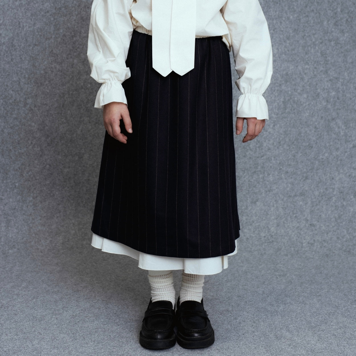 Tokoro Skirt | Navy Stripes