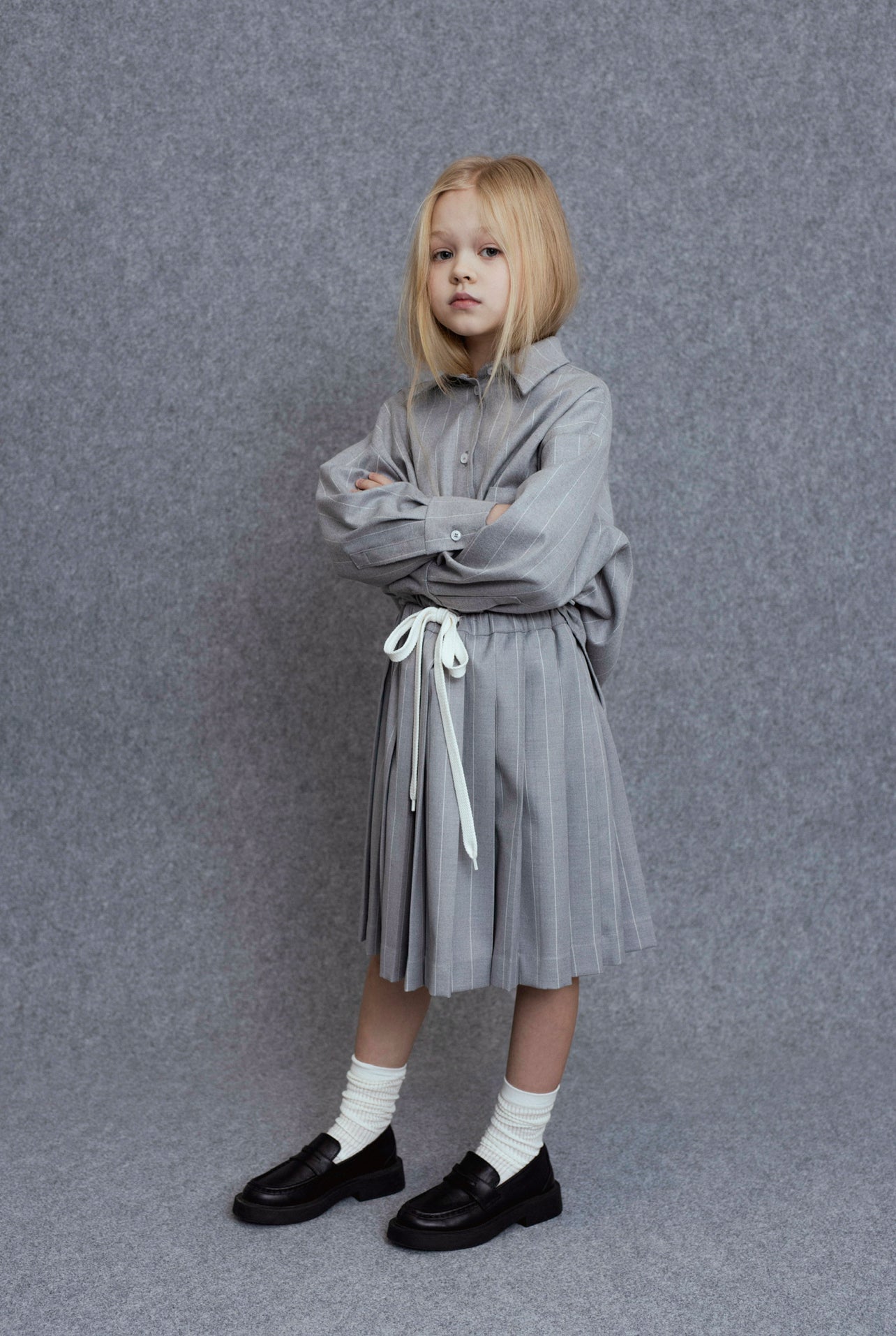 Ara Skirt | Grey Stripes