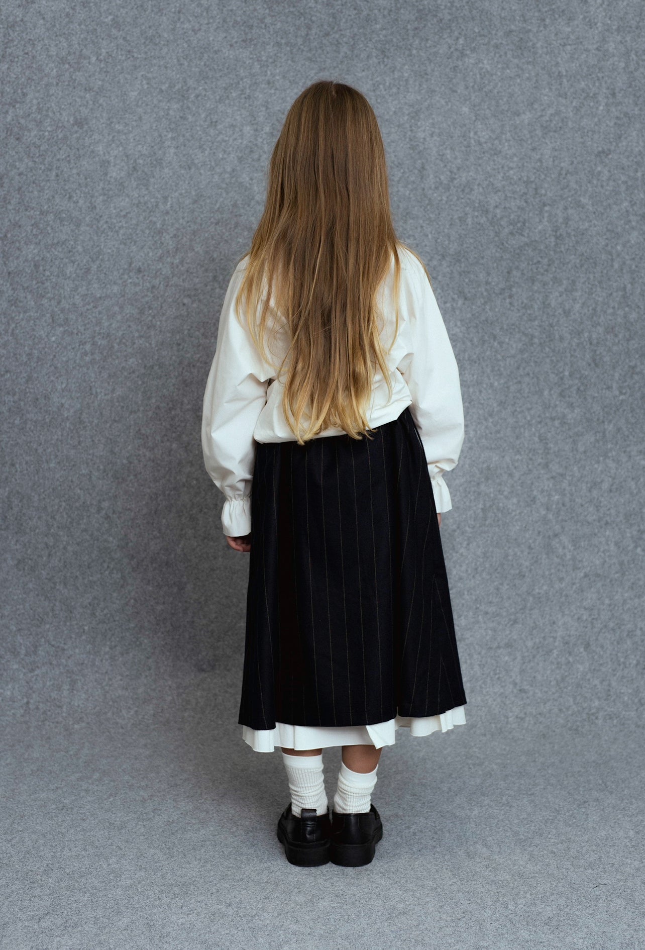 Tokoro Skirt | Navy Stripes
