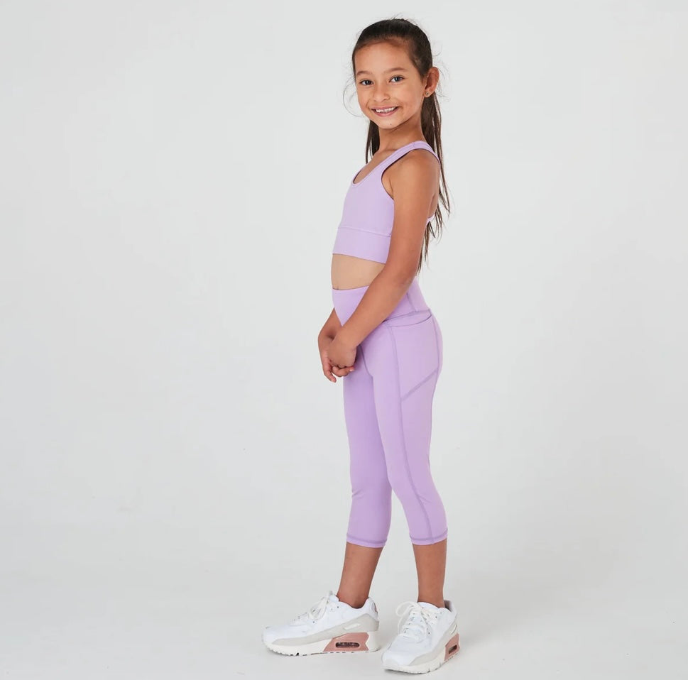 3/4 Leggings- Violet