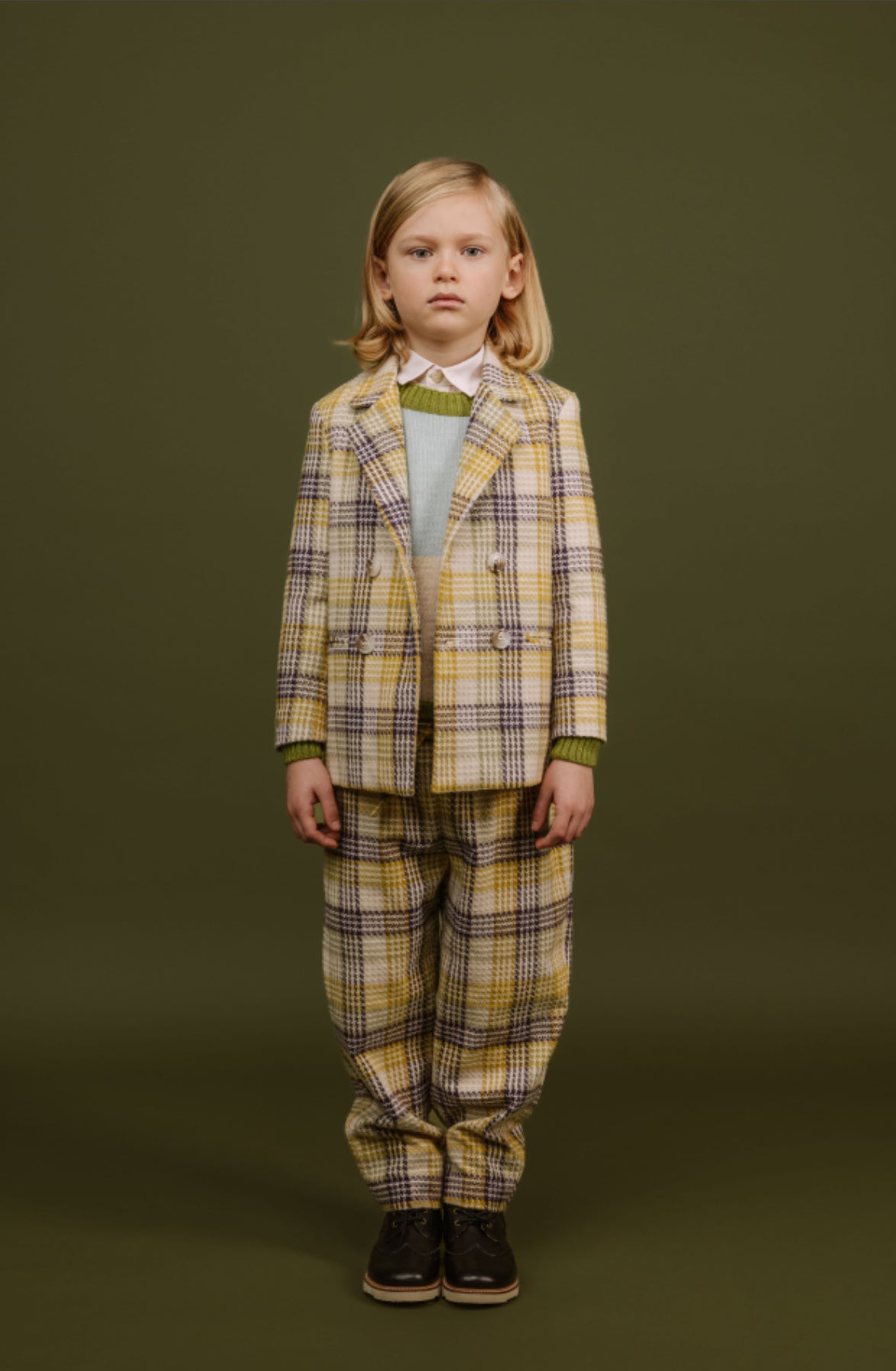 Vero Double Breasted Jacket | Yellow