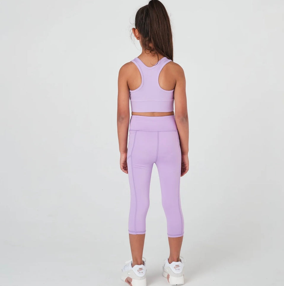 3/4 Leggings- Violet