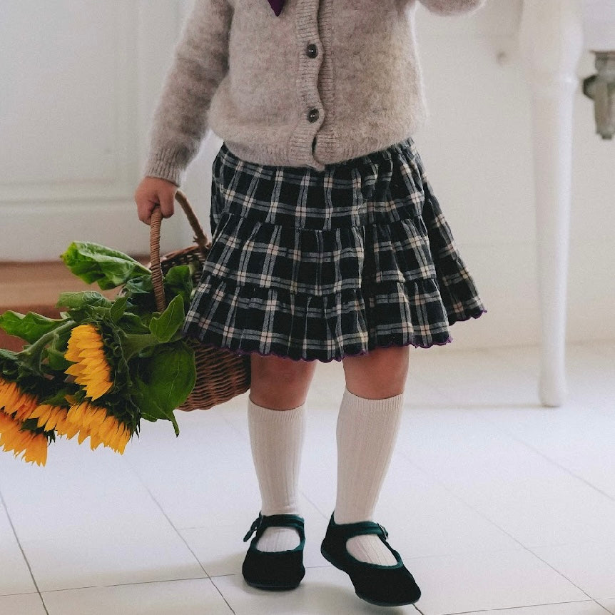Bea Skirt | Grey Tartan