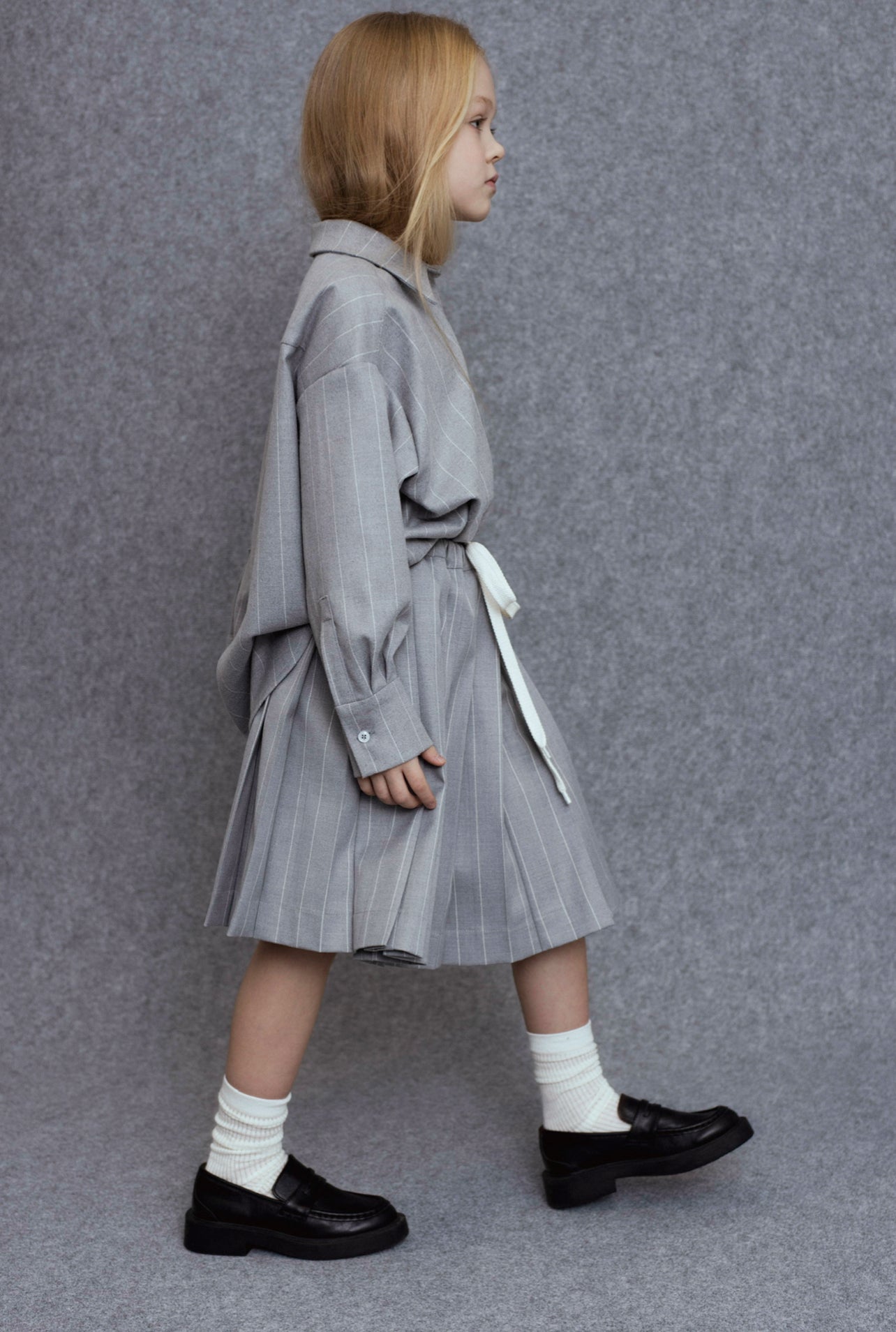 Ara Skirt | Grey Stripes