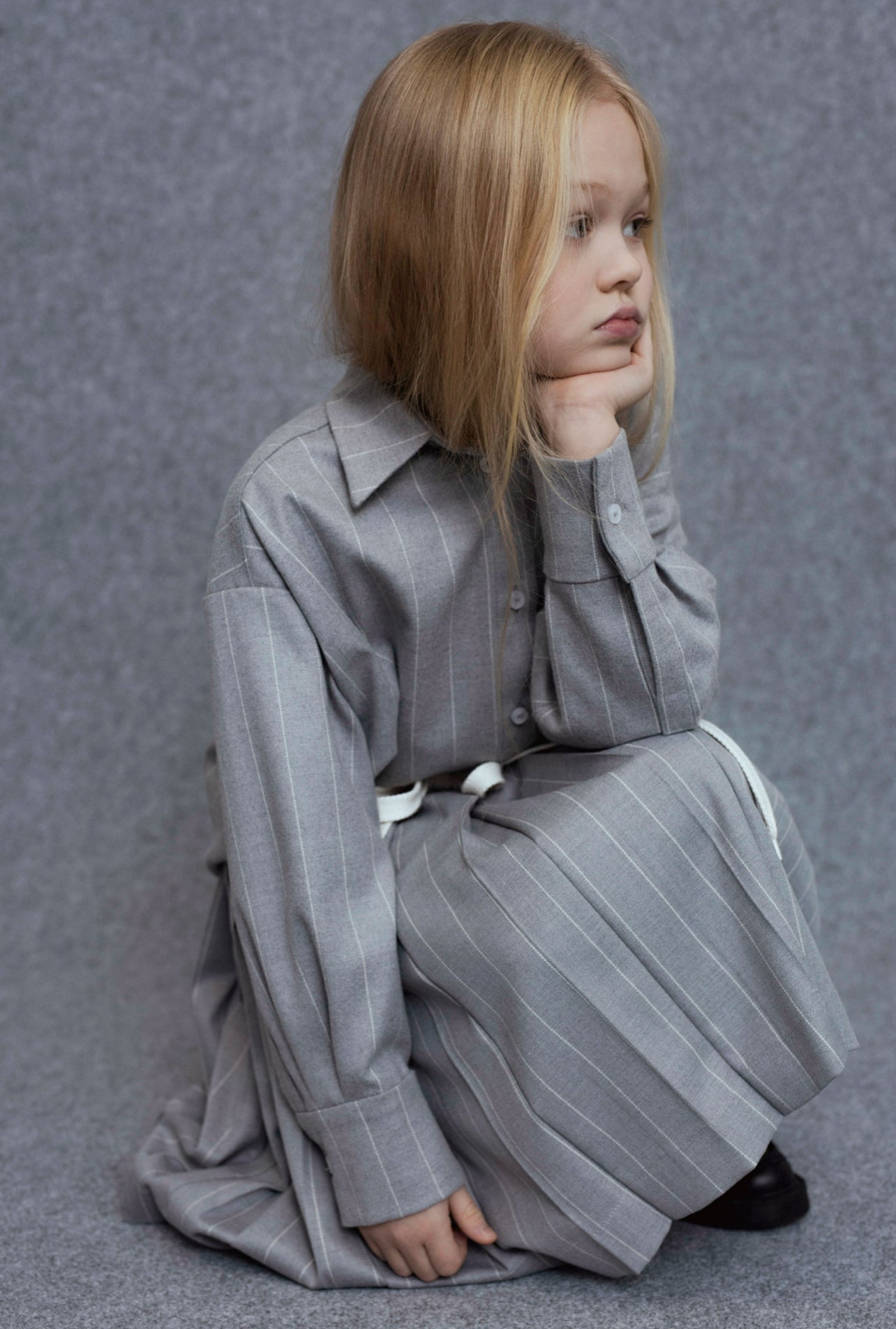 Ara Skirt | Grey Stripes