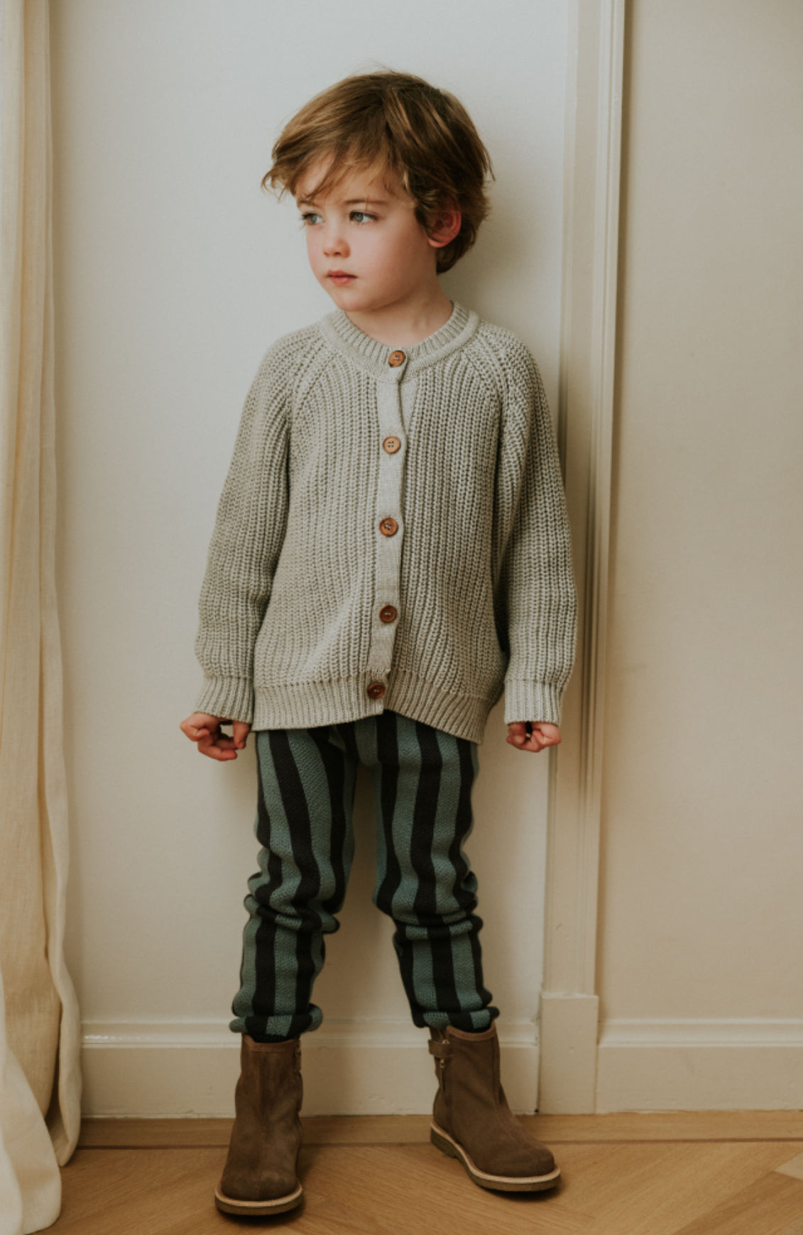 Striped Knitted Leggings | Blue Monday