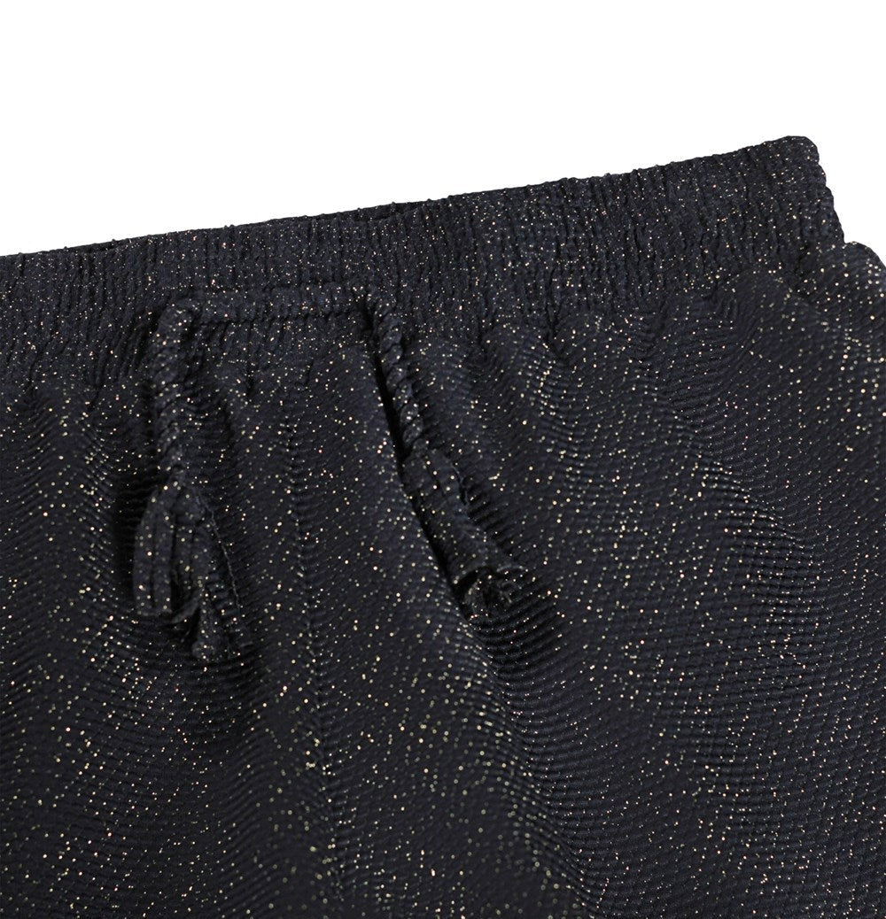 Nicci Swim Shorts | Black Glitter
