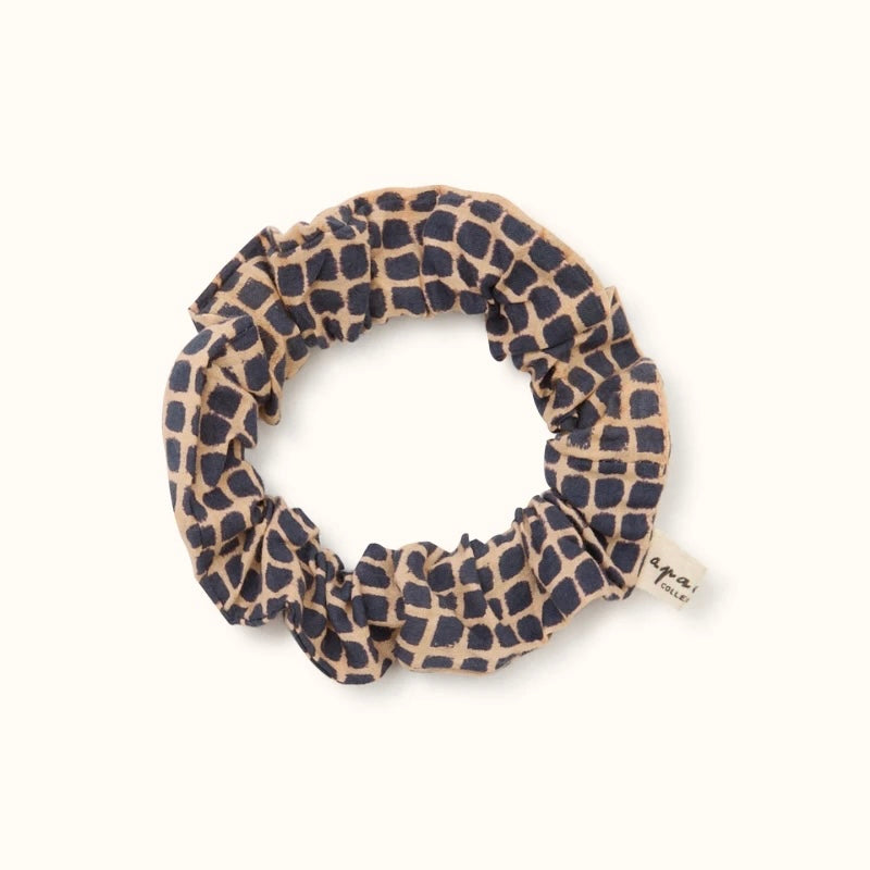 Manjuk Mosaic Scrunchie | Graphite