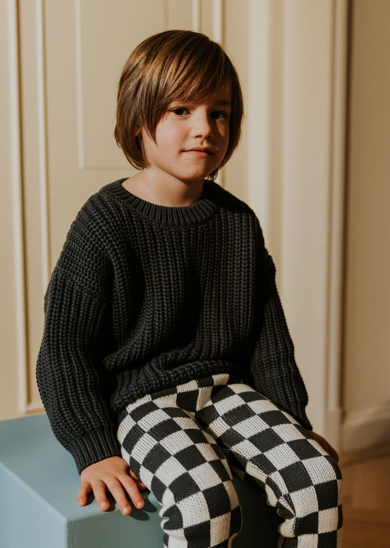 Chunky Knitted Sweater | Charcoal