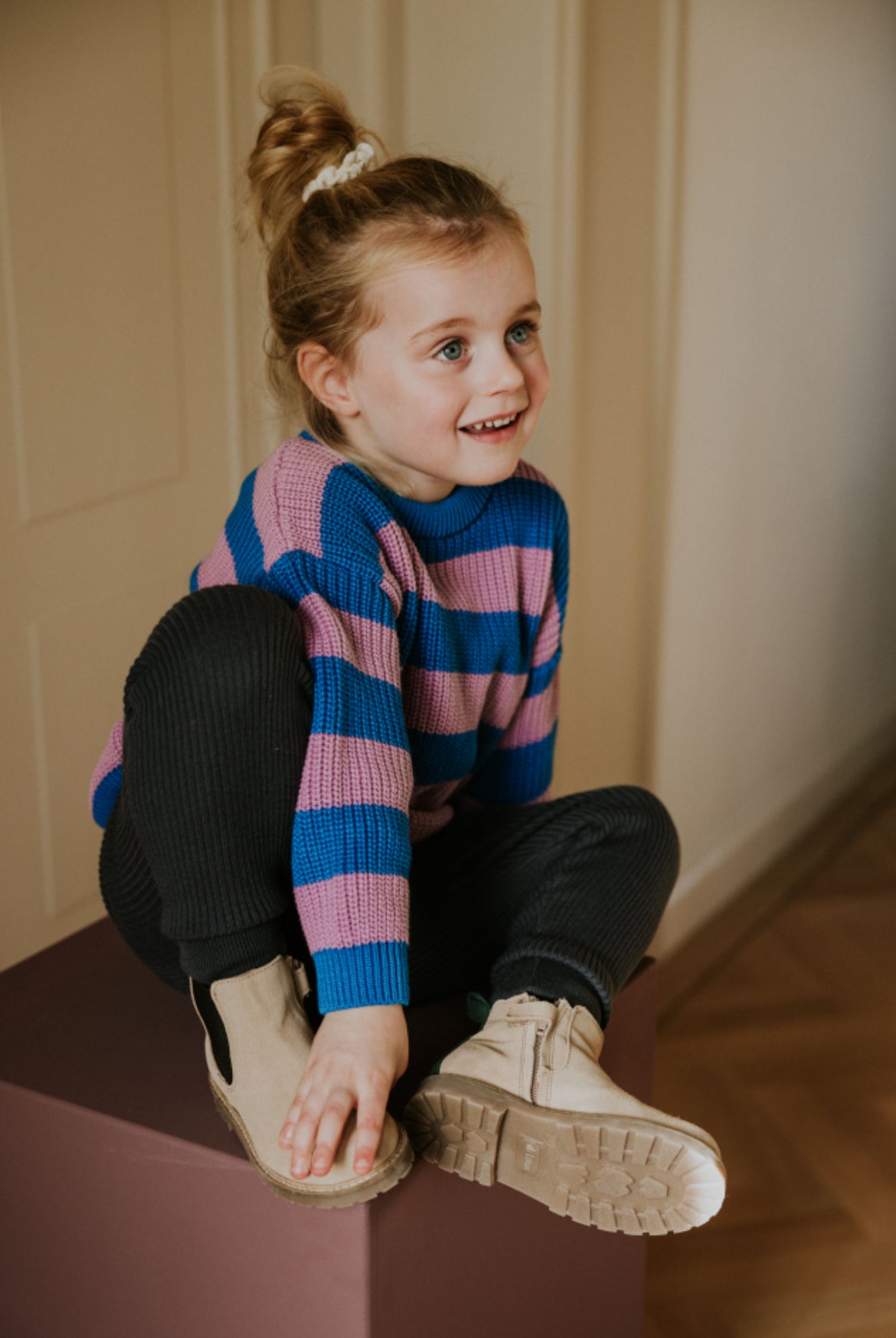 Striped Knitted Sweater | Cotton Candy