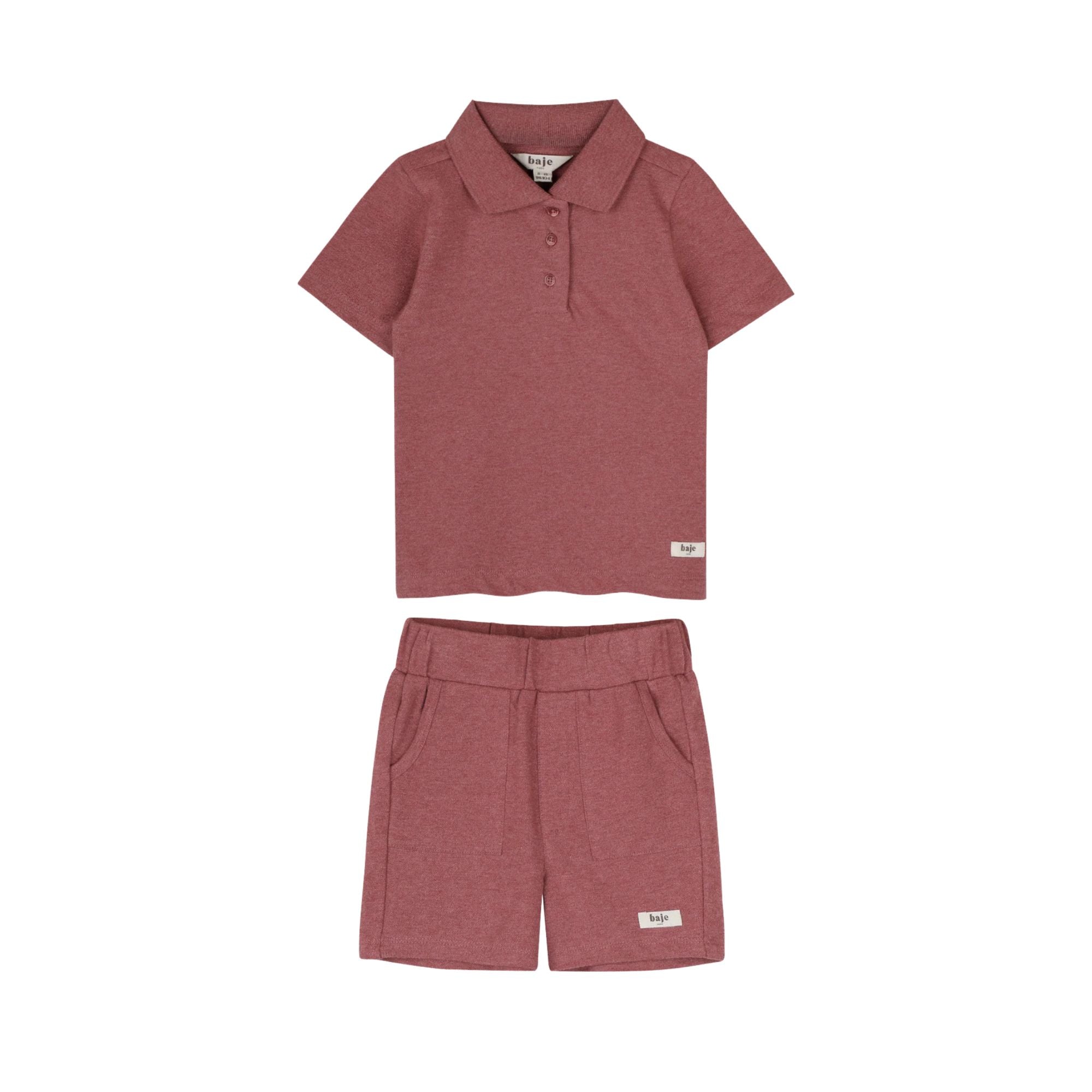 Gijon Polo Set | Red Mahagony