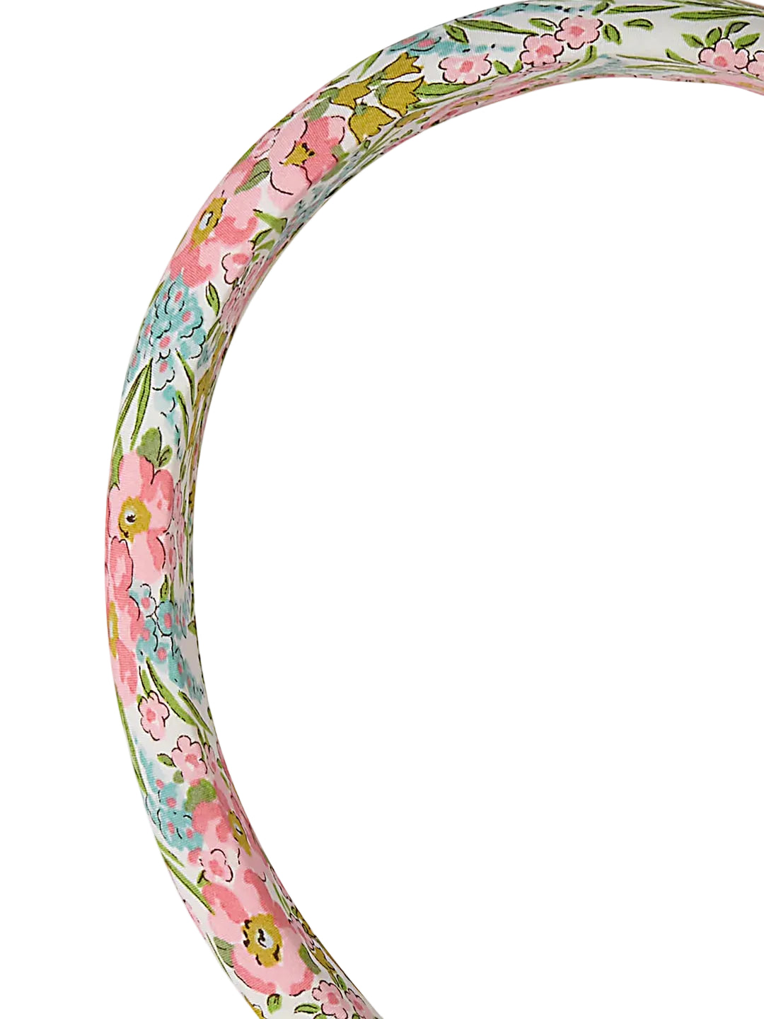 Fabric Wide Headband | Pink Floral
