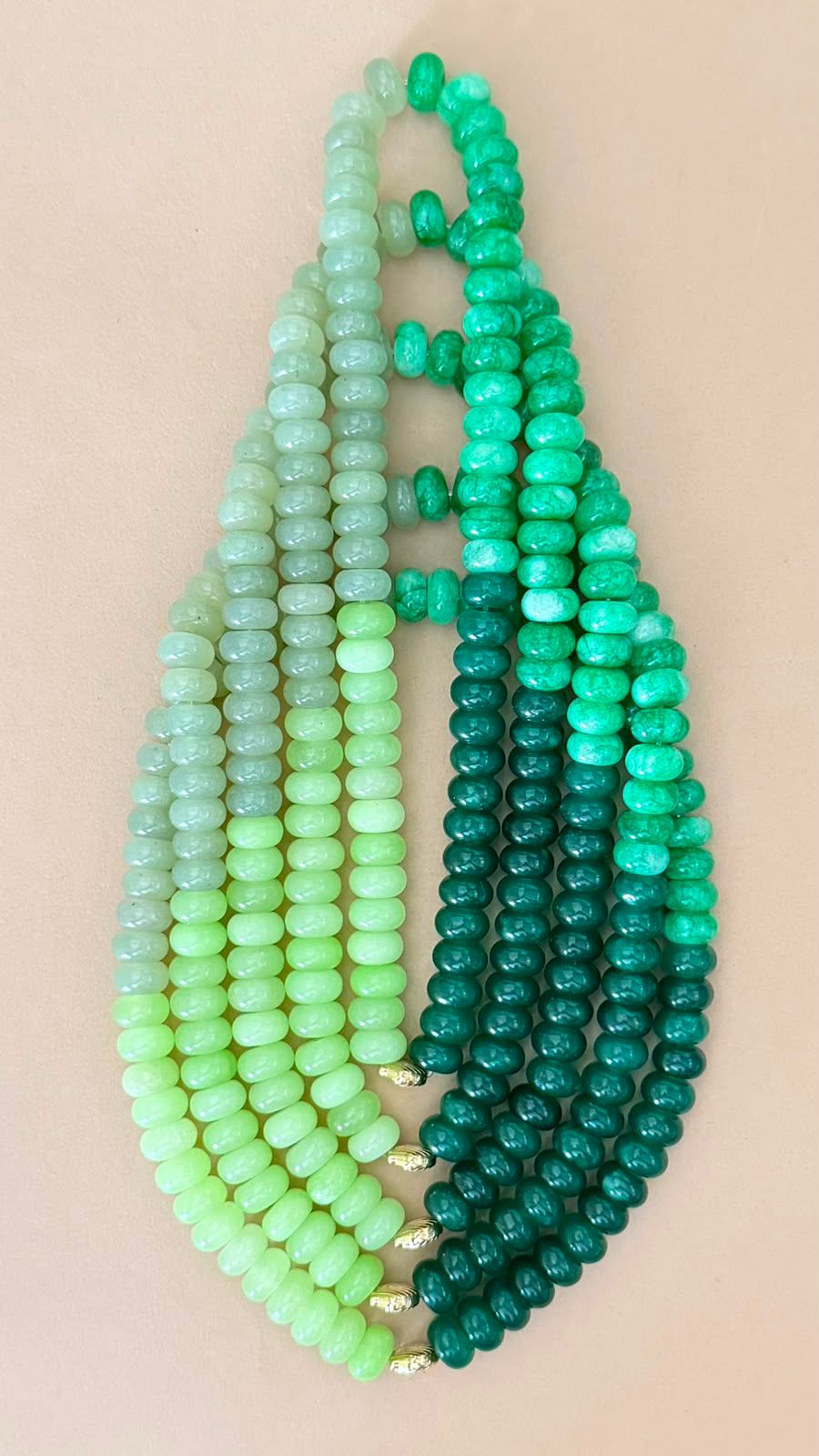 Semi Precious Necklace | Pistachio Dream