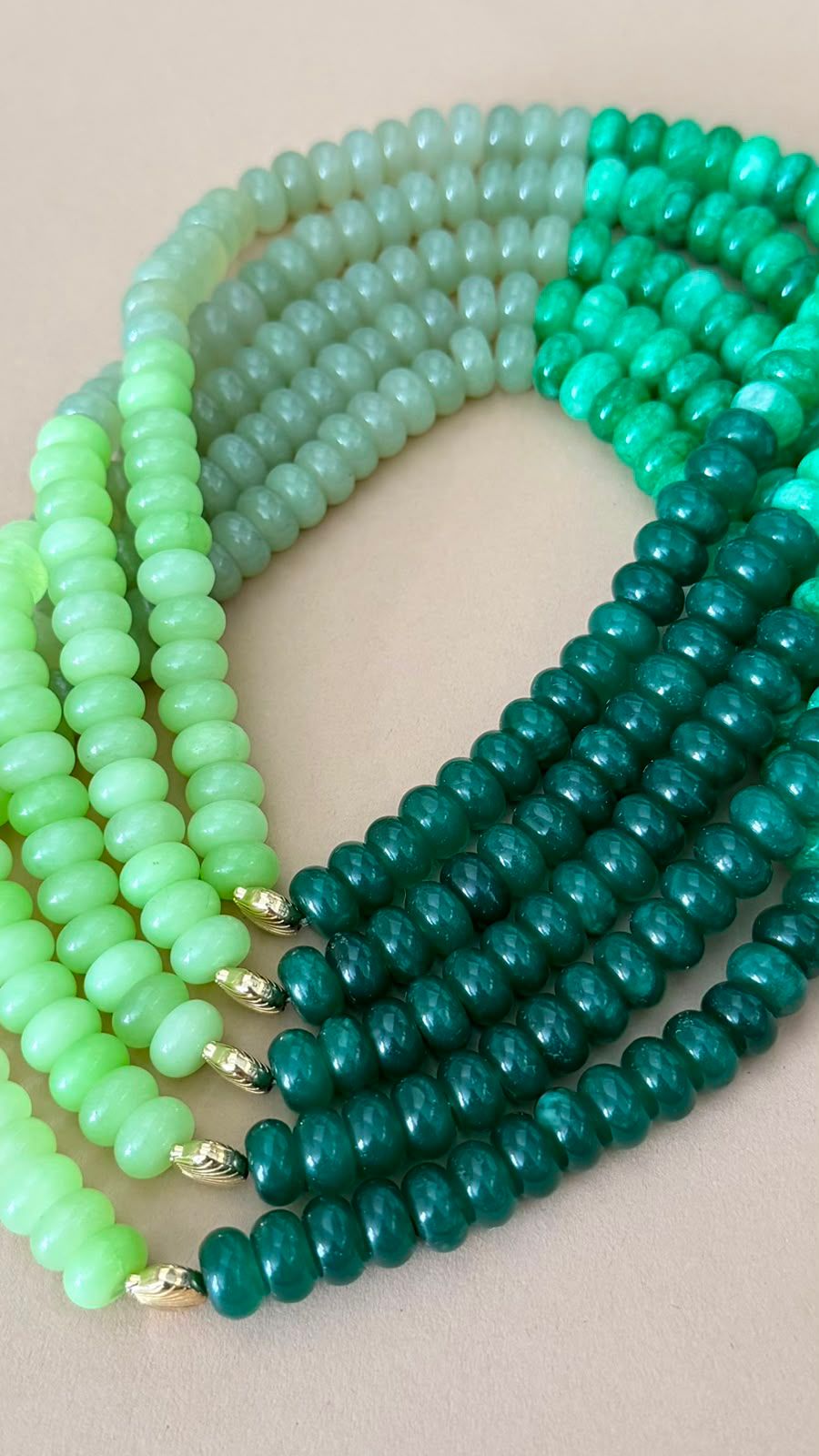 Semi Precious Necklace | Pistachio Dream