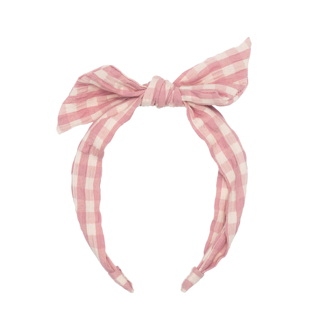 Gingham Tie Headband