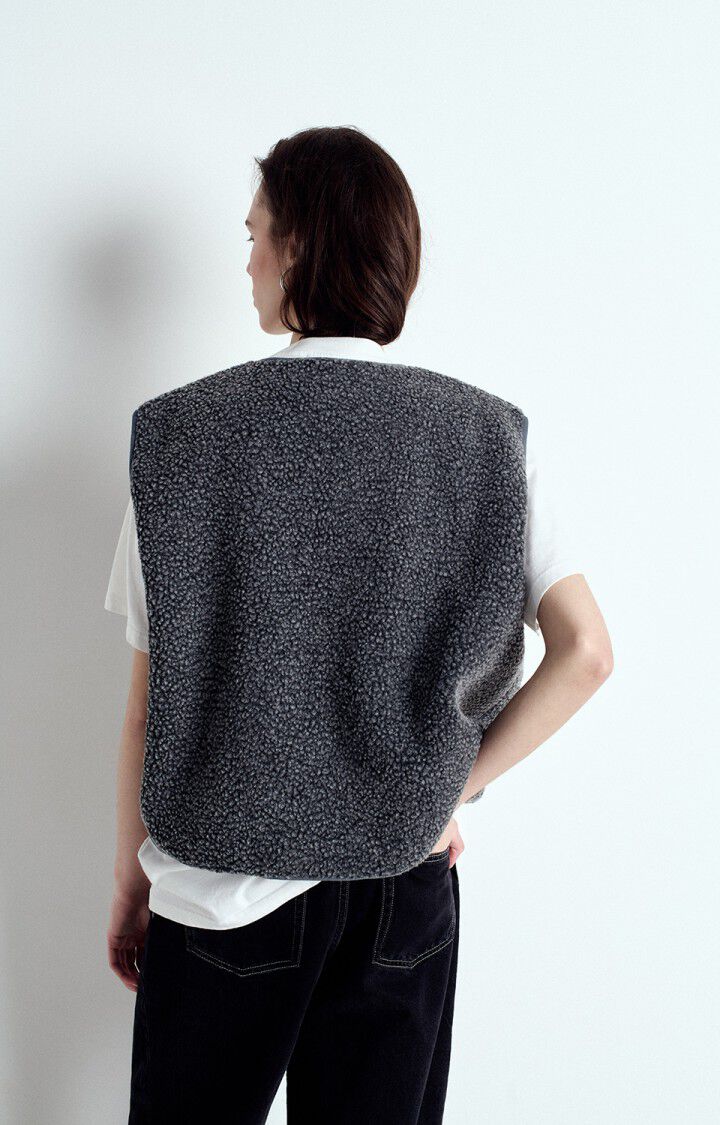 Womens Hoktown Sleeveless Jacket | Charcoal Melange