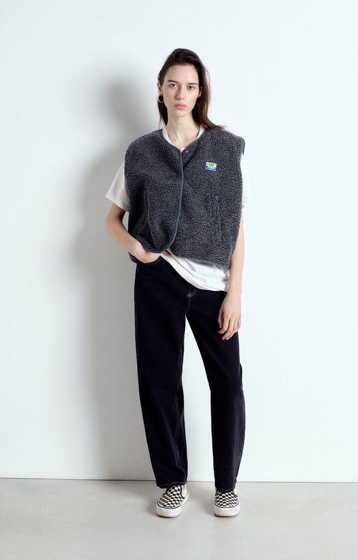 Womens Hoktown Sleeveless Jacket | Charcoal Melange