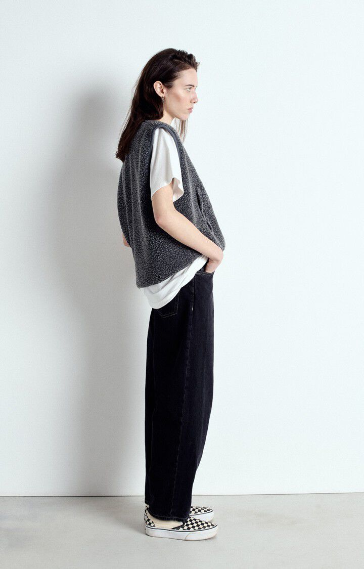 Womens Hoktown Sleeveless Jacket | Charcoal Melange