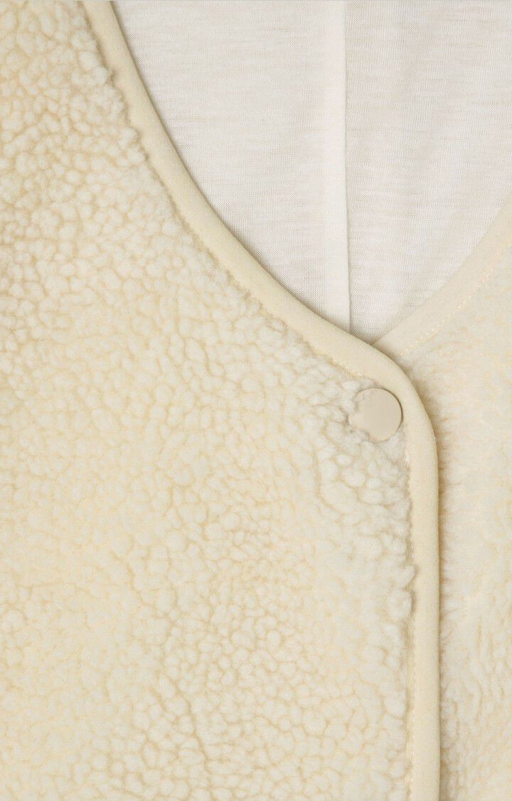 Womens Hoktown Sleeveless Jacket | Ecru