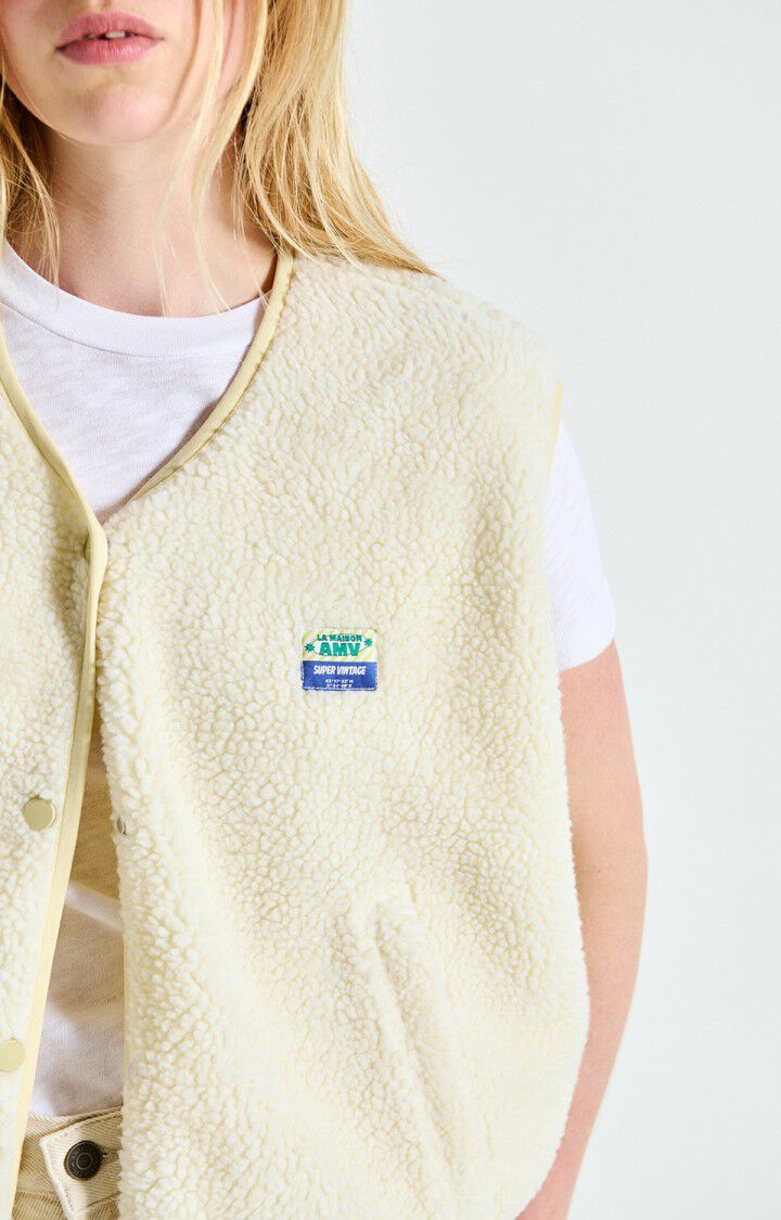 Womens Hoktown Sleeveless Jacket | Ecru