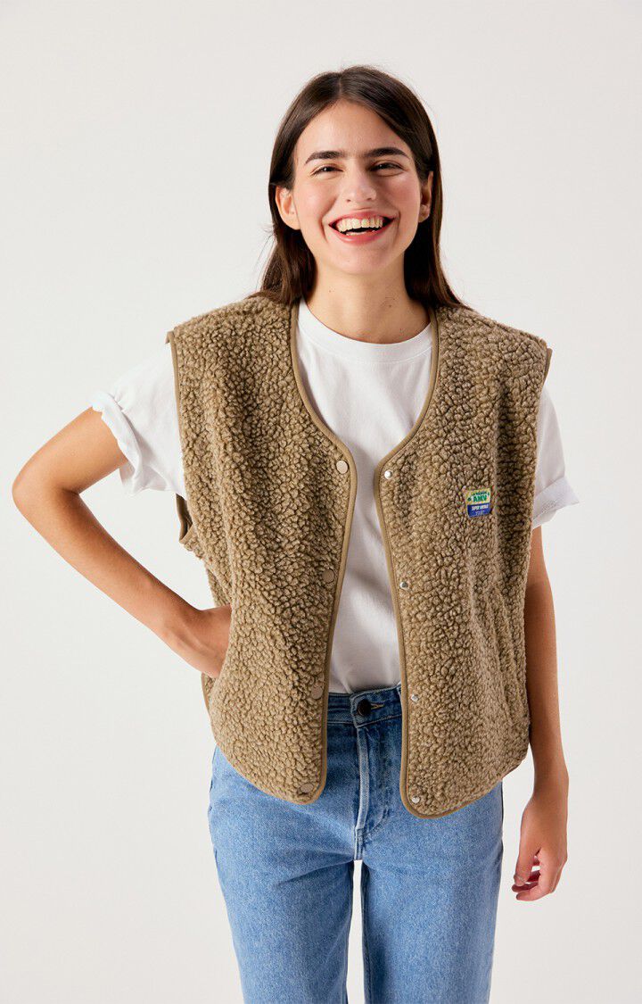 Womens Hoktown Sleeveless Jacket | Nutmeg Melange