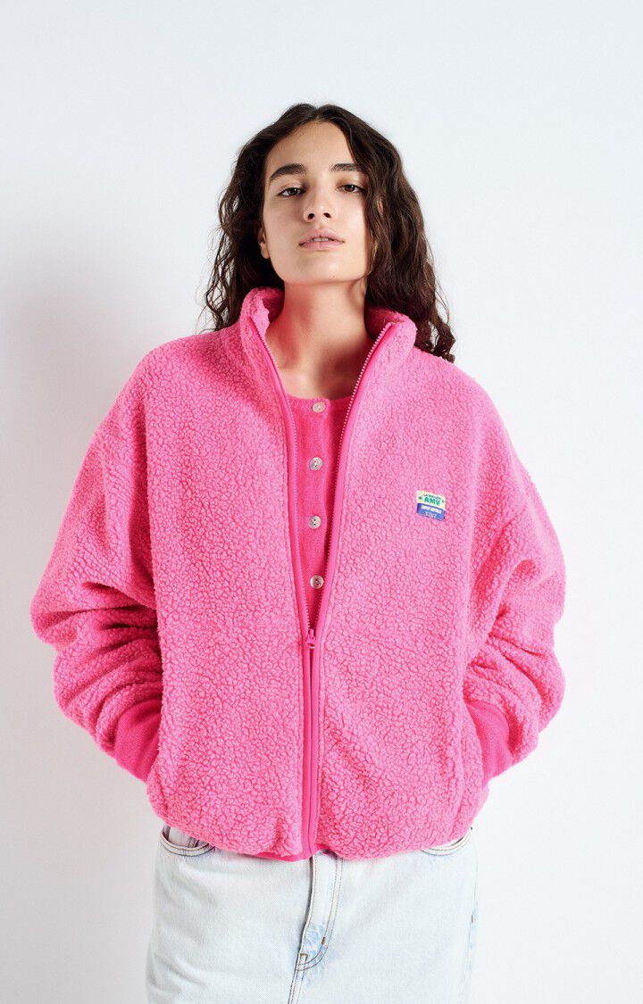 Womens Hoktown Jacket | Acid Pink Melange