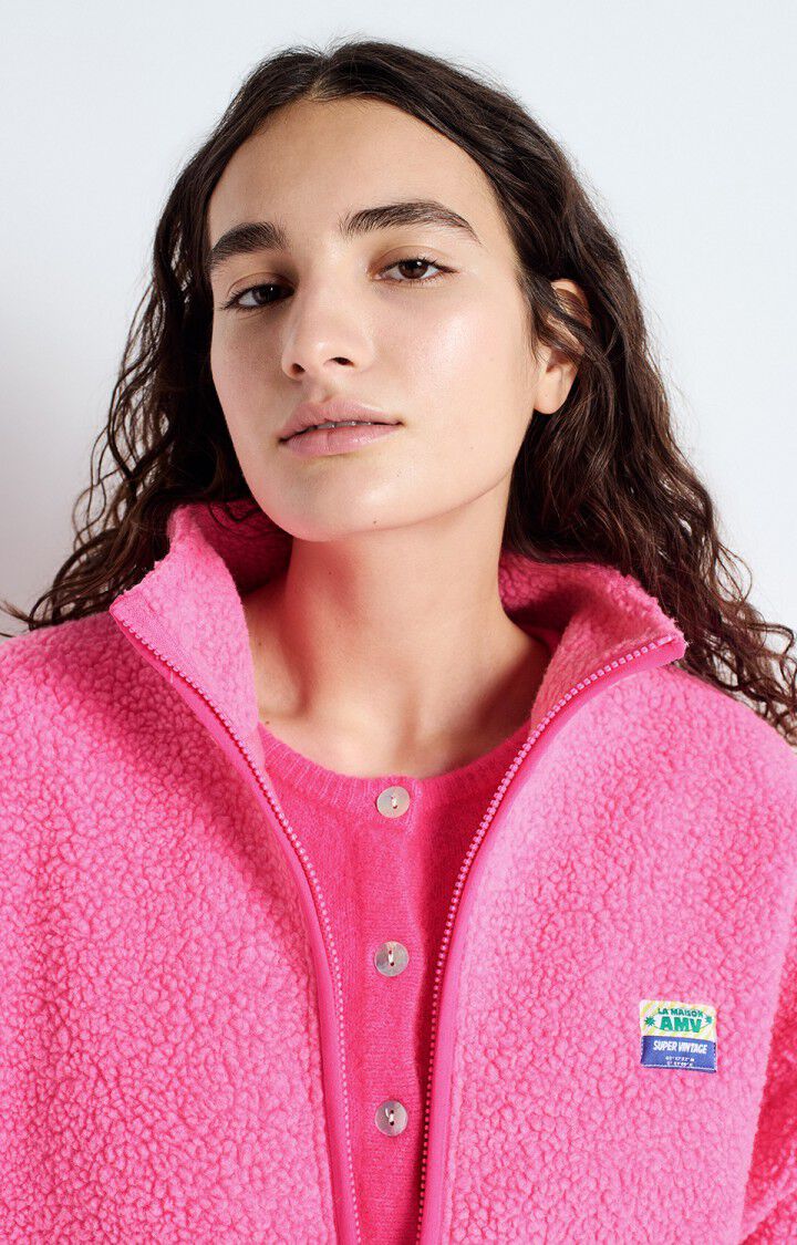 Womens Hoktown Jacket | Acid Pink Melange